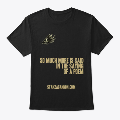 Stanza Cannon   Classic Black T-Shirt Front