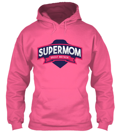 Supermom Great Mother Candyfloss Pink T-Shirt Front