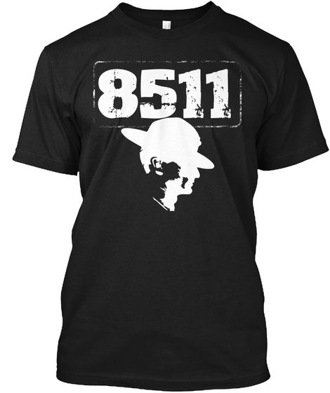 8511 Black T-Shirt Front