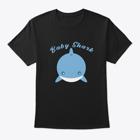 Baby Shark Black T-Shirt Front