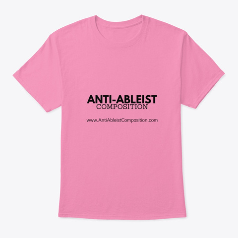 No Checklist Tee Pink T-Shirt Front