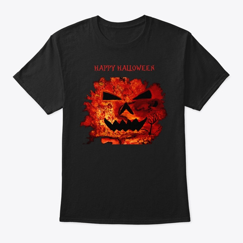  Halloween Black T-Shirt Front