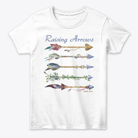 Raising Arrows Tee White T-Shirt Front