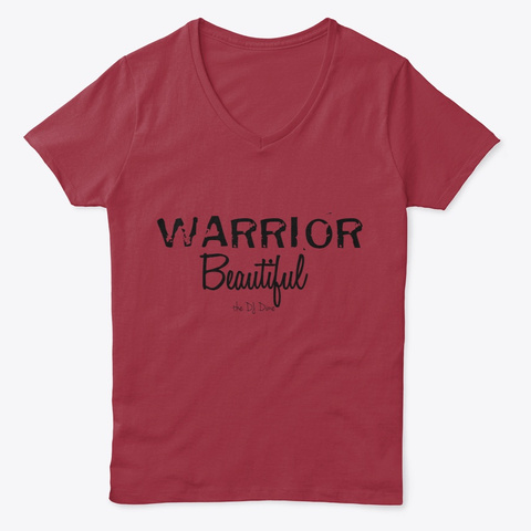 Beautiful Warrior Declaration Deep Red  T-Shirt Front