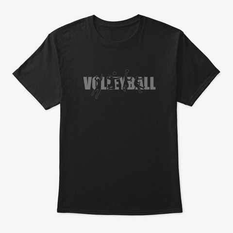 Volleyball Dphq6 Black T-Shirt Front