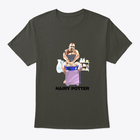 Hairy Potter Smoke Gray T-Shirt Front