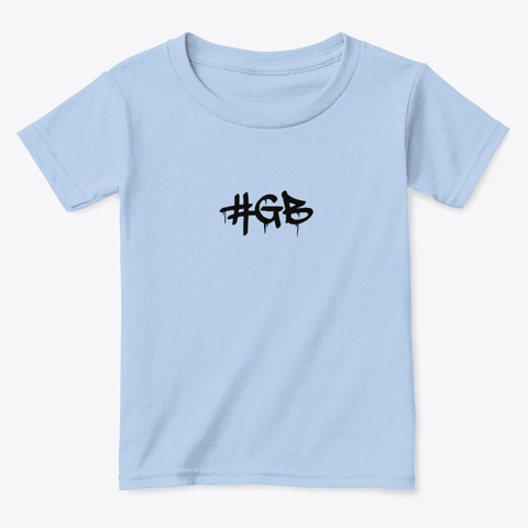 #Gb Kids Light Blue T-Shirt Front