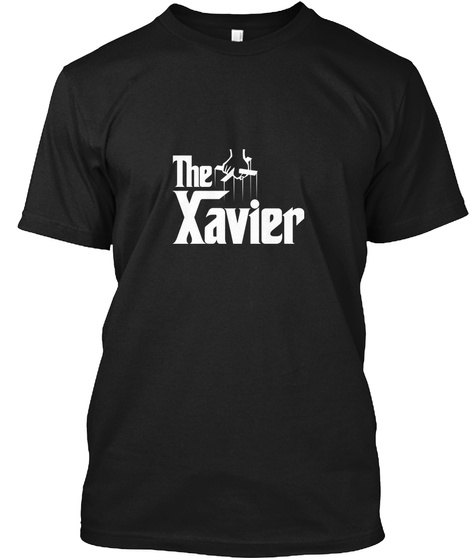 Xavier The Family Tee Black T-Shirt Front