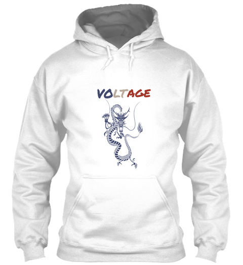Voltage Arctic White T-Shirt Front