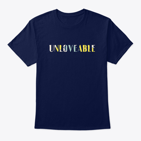 Unloveable Navy T-Shirt Front