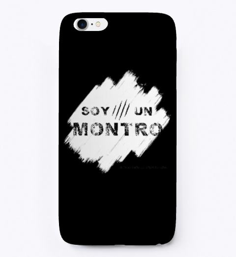 Dominican Spanish "Soy Un Montro" Cover Black áo T-Shirt Front