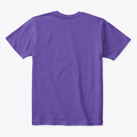 Girls Premium Tee Shirt Purple  T-Shirt Back
