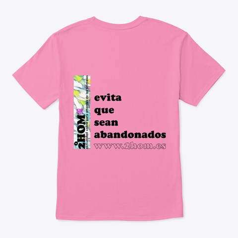 Camiseta Unisex Niño Manga Dos Caras Pink Camiseta Back