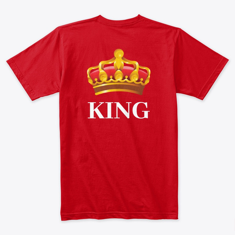 I Am King/Queen Collection Ii Red T-Shirt Back