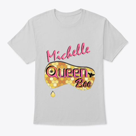 Michelle Queen Bee Light Steel áo T-Shirt Front