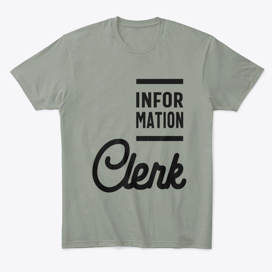 Information Clerk Work Job Title Gift Unisex Tshirt