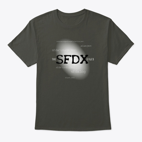 The Sfdx Files Smoke Gray T-Shirt Front