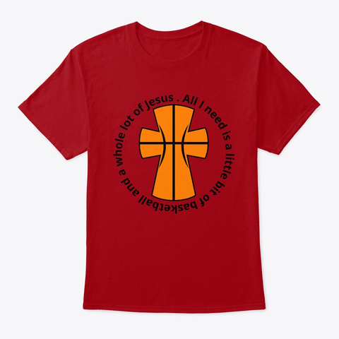 Basketball Christmas 2019 Deep Red T-Shirt Front