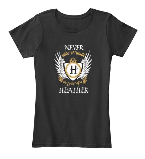 Never Underestimate The Power Of A Heather Black T-Shirt Front