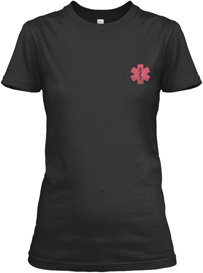 Paramedic's Wife   Limited Edition Black T-Shirt Front