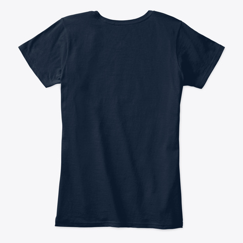 Cats, Books, & Coffee Tee New Navy T-Shirt Back