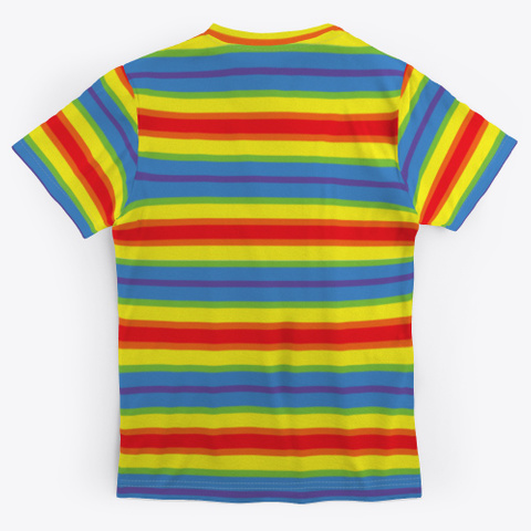 The Unicorn Rainbow Color T Shirt Standard T-Shirt Back