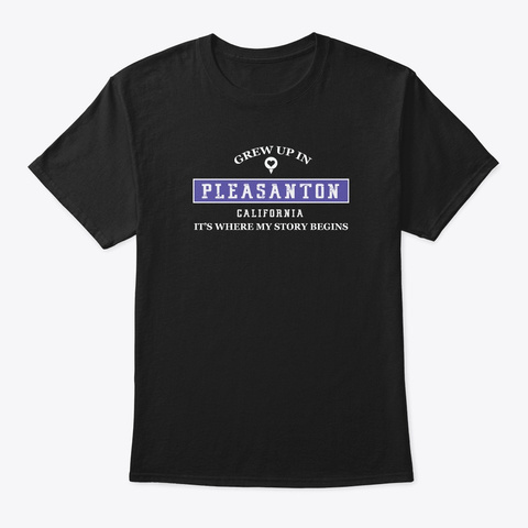 Pleasanton  Lover T Shirt  Black T-Shirt Front