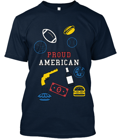 Proud American New Navy T-Shirt Front