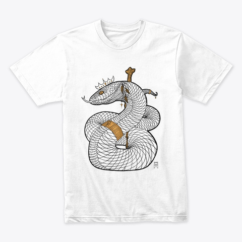 Kether Serpent   White White T-Shirt Front