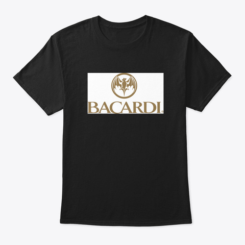 Logos Of Bacardi Black T-Shirt Front