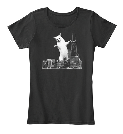 3. Catzilla Chicago Black T-Shirt Front