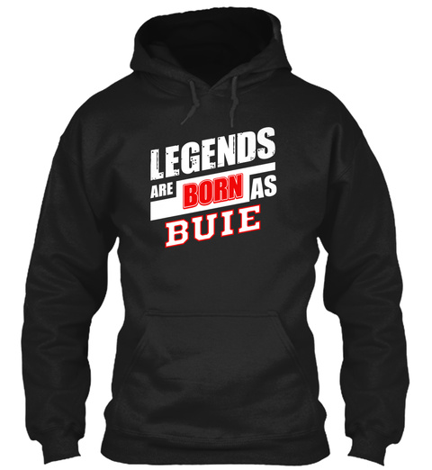 Buie Family Name Shirt Black T-Shirt Front