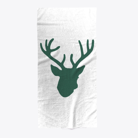 Deer Head   Green Standard T-Shirt Front
