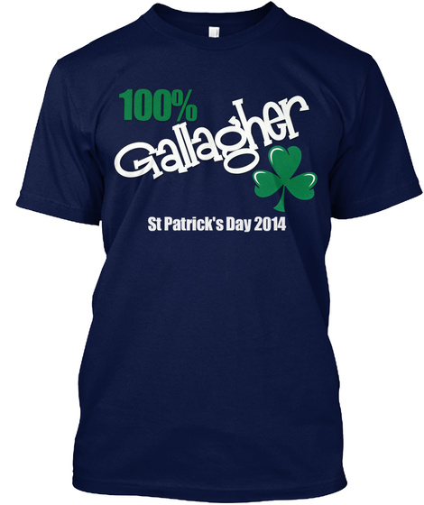 Gallagher – St Patrick’s Day – Ltd Ed Navy T-Shirt Front