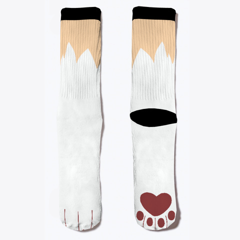 Corgi Paw Socks! Standard Kaos Front