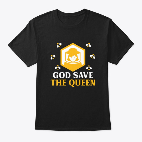 God Save The Queen Beekeeper Women Costu Black Camiseta Front