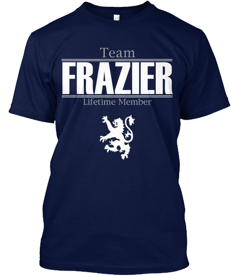 Team Frazier Lifetime Member Navy T-Shirt Front