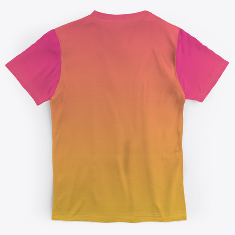 Pink Orange Abstract Color Gradient Standard T-Shirt Back