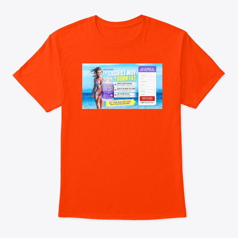 Keto Boost Reviews  Orange T-Shirt Front