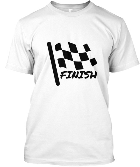 Finish White T-Shirt Front