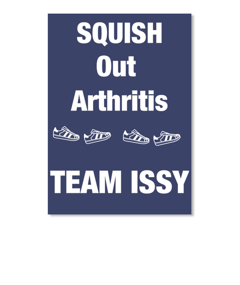 Squish Out Arthritis Team Issy Dk Navy T-Shirt Front