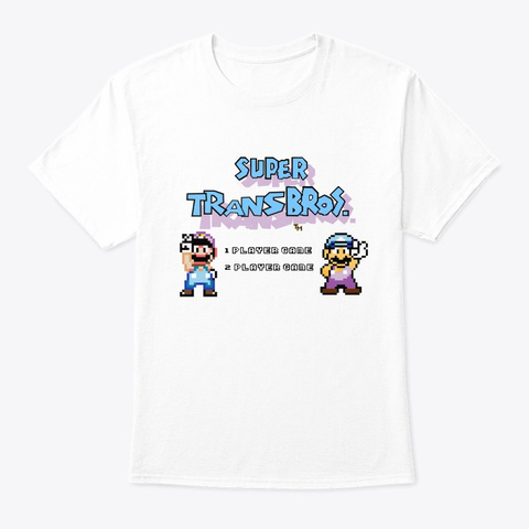 Super Trans Bros. White T-Shirt Front