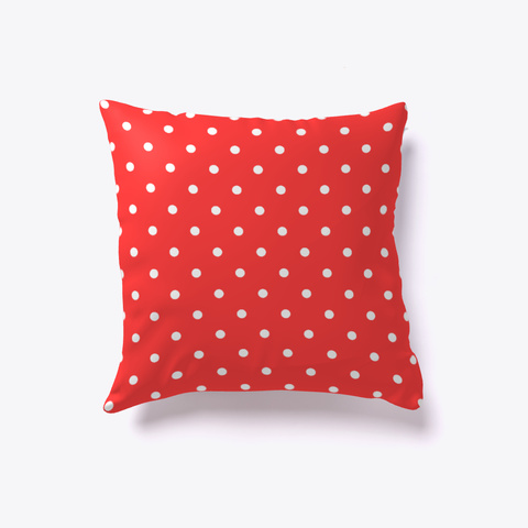 Coral Pink Polka Dots Pattern White Maglietta Front