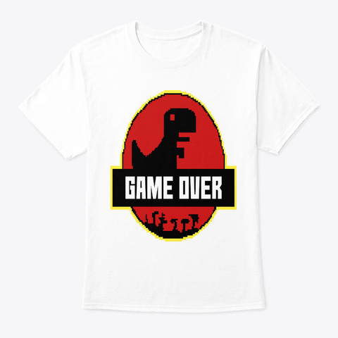 Game Over Park White T-Shirt Front
