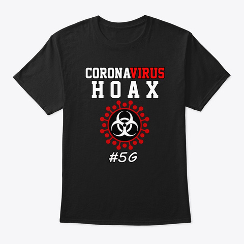 Corona Virus Art Design 4 Black T-Shirt Front