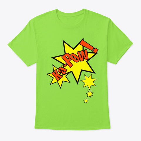 Ka Pow! Lime T-Shirt Front