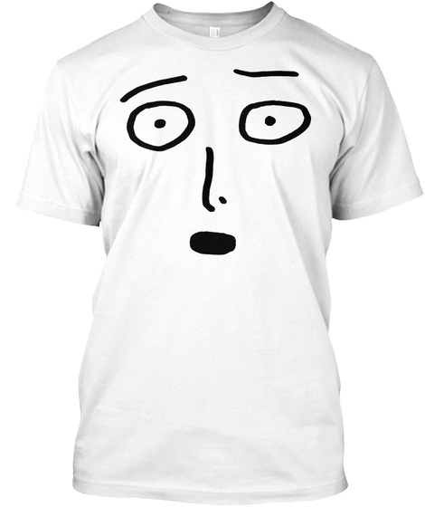 Funny Face White T-Shirt Front