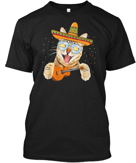 Funny Mexican Cat Cinco De Mayo T-shirt
