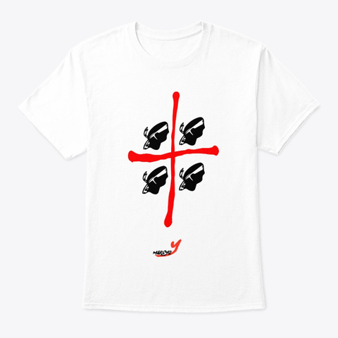 4 Mori Style White áo T-Shirt Front