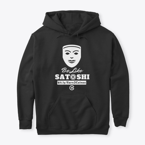 Be Like Satoshi Design Black T-Shirt Front